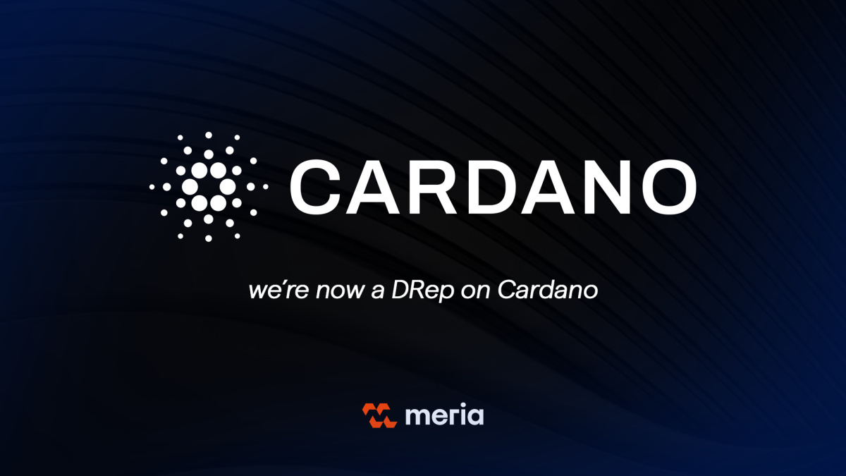 Meria becomes a Cardano DRep: strengthening commitment to governance and institutional-grade staking