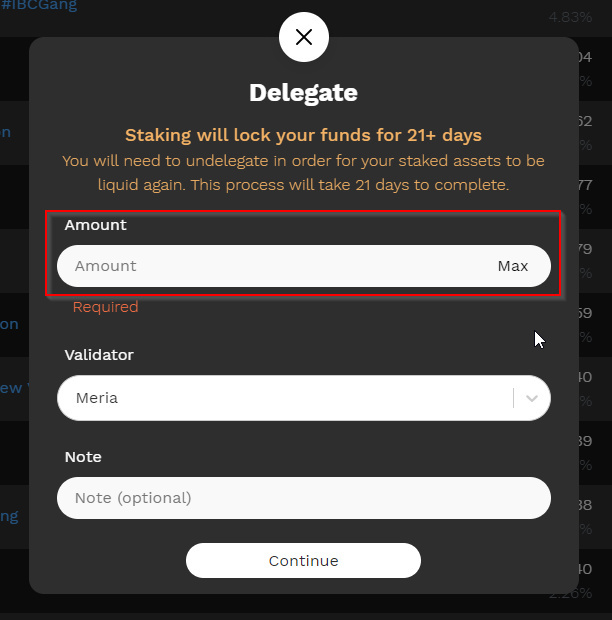 Staking