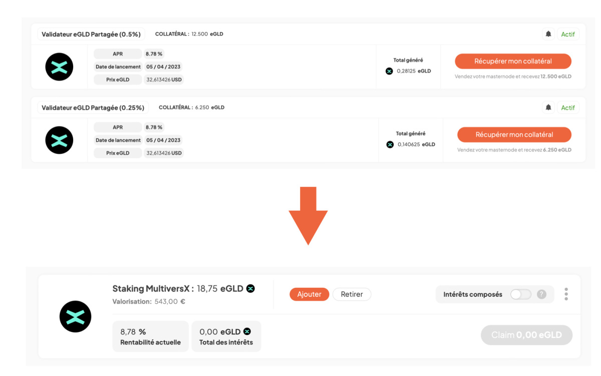 Nouvelle interface Masternode
