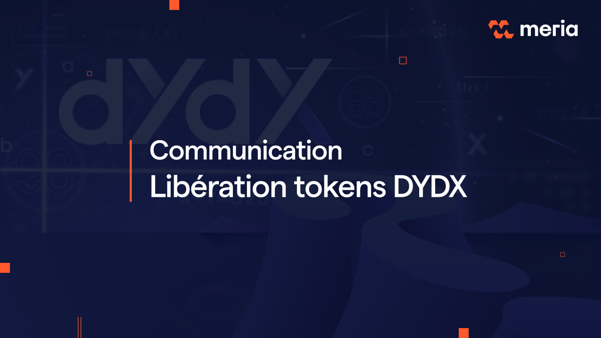 Communication : Libération tokens dYdX