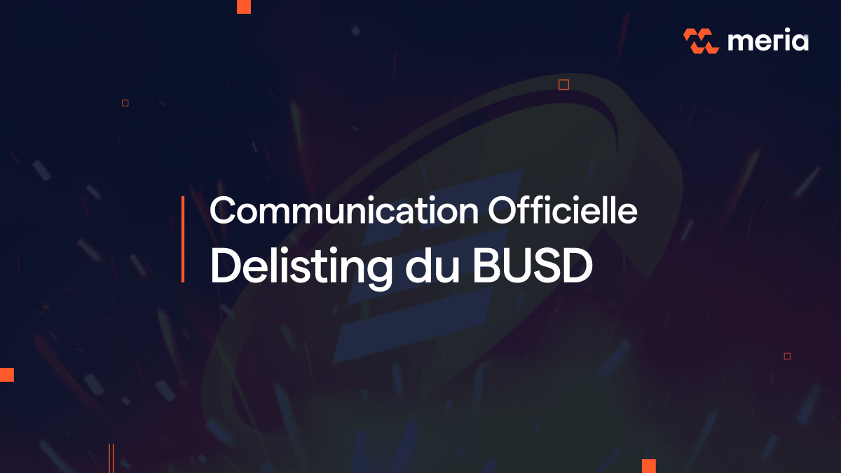 Communication : Delisting du BUSD