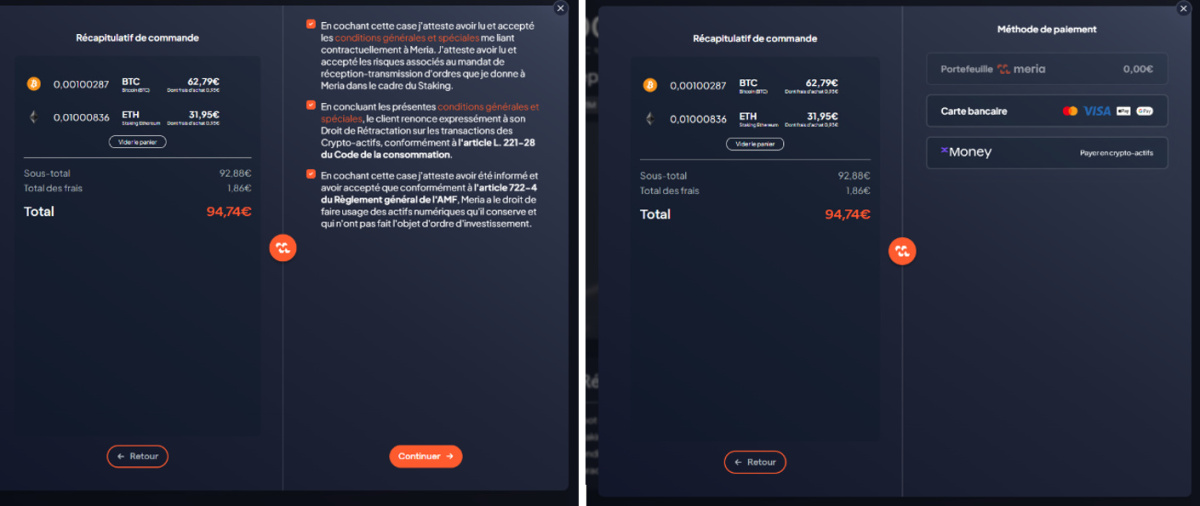 investir en cryptomonnaies sur meria