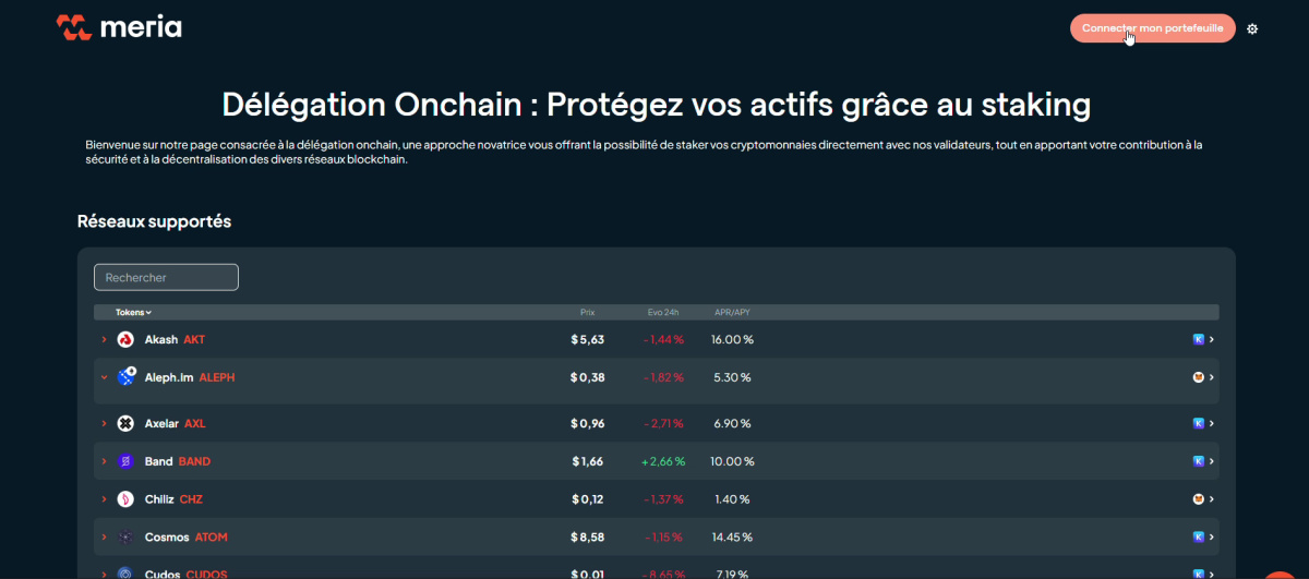 staking on chain
