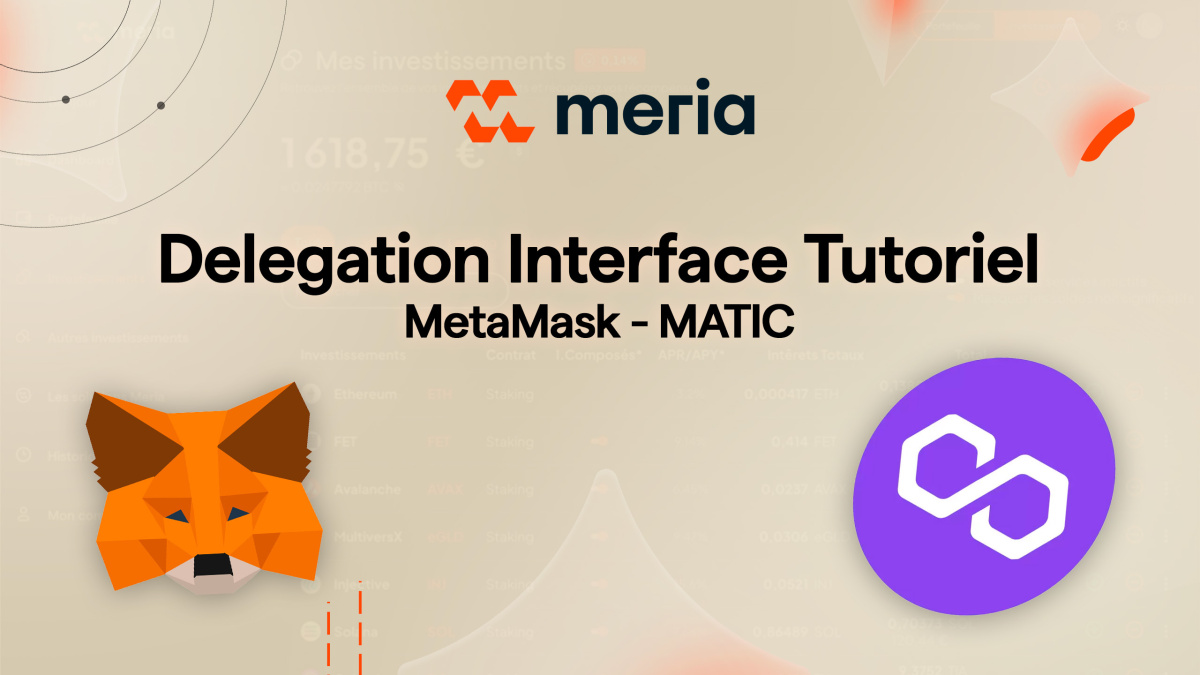 Interface de délégation Tutoriel - MetaMask - MATIC