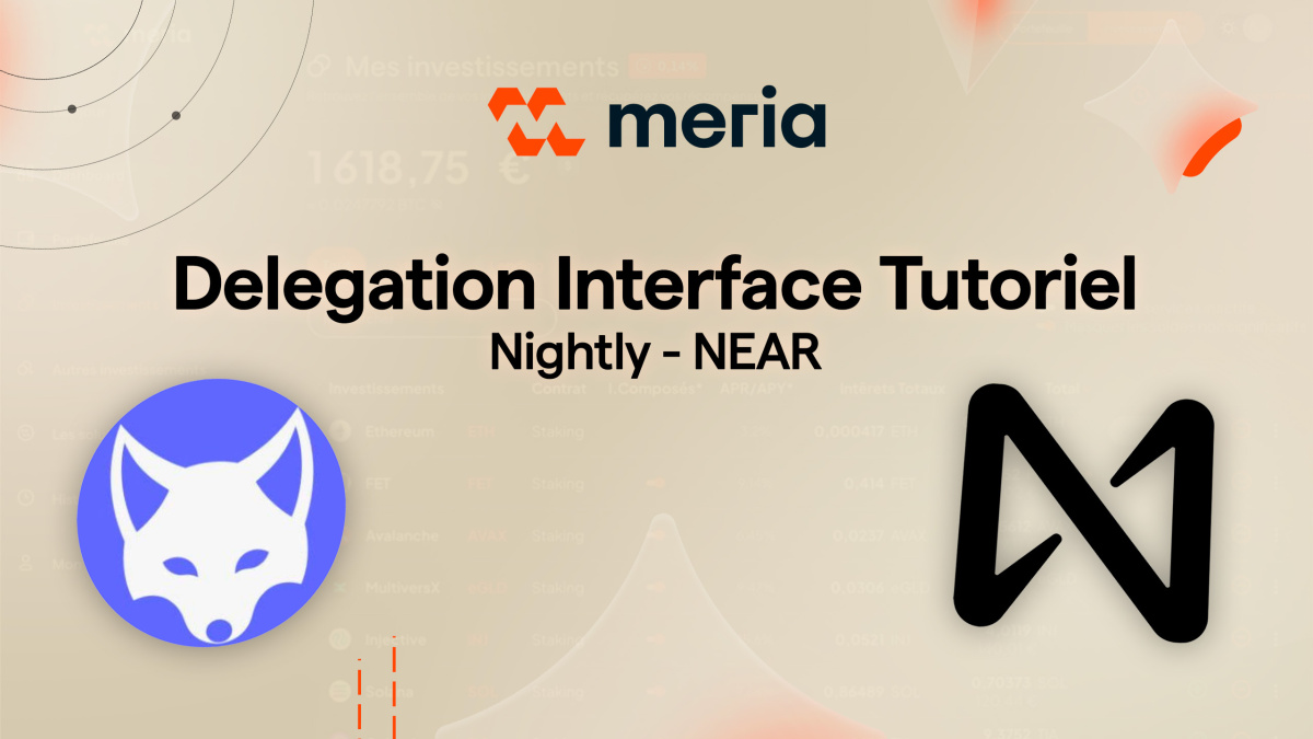 Illustration Interface de délégation Tutoriel - Nightly - NEAR
