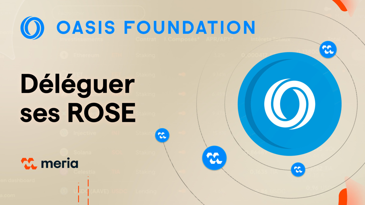 Tutoriel - Déléguez vos tokens OASIS depuis votre wallet Oasis