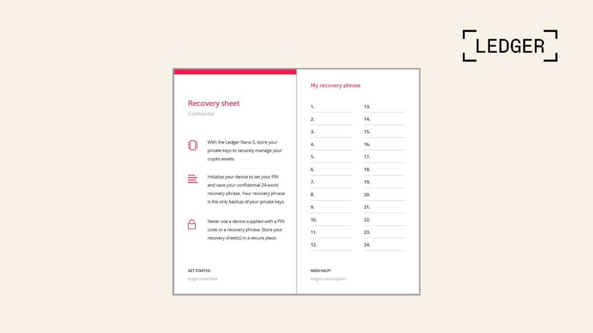 exemple de recovery sheet