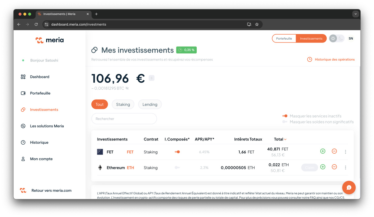 staking meria