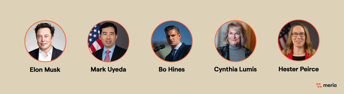 membres de l'administration trump pro crypto
