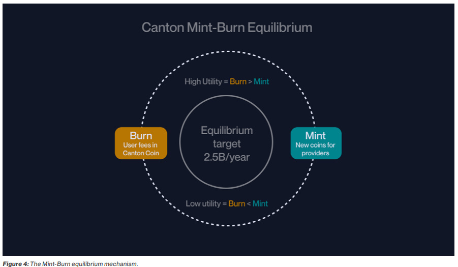canton mint burn equilibrium