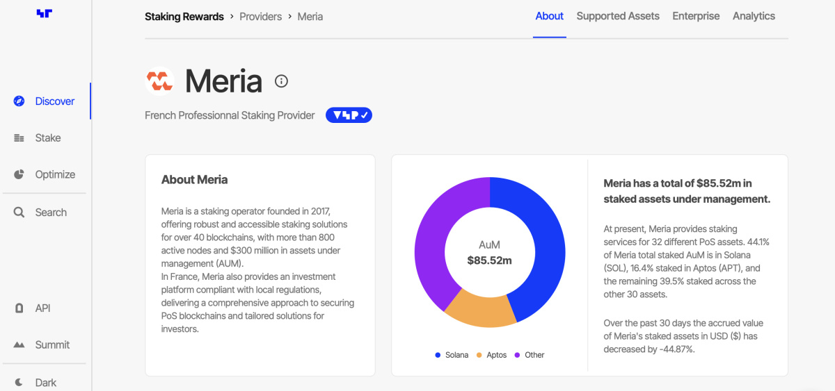 Meria Aptos validator