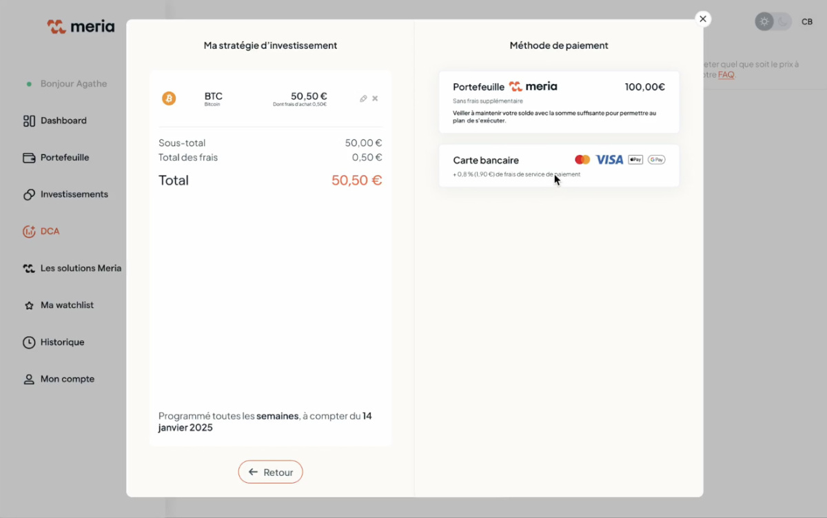 payer dca crypto